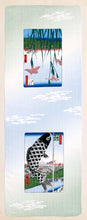 Load image into Gallery viewer, Hand Towel Tenugui Carp Ukiyoe by Hiroshige
