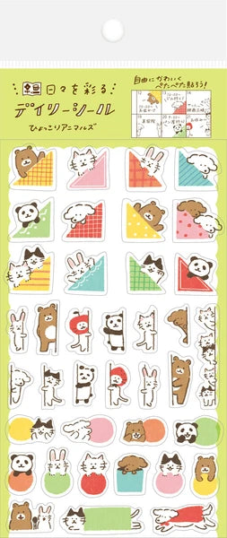 Stickers Hyokkori Animals