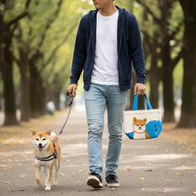 Charger l'image dans la galerie, Tote Bag Mount Fuji Shiba Dog Mini-tote Dog Shibata-san

