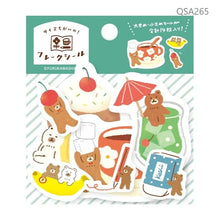 Charger l&#39;image dans la galerie, Watashi-biyori Flake sticker Helping bears
