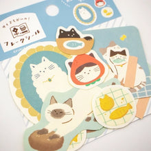 Charger l&#39;image dans la galerie, Watashi-biyori Flake sticker Cat
