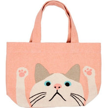 Load image into Gallery viewer, Mini Tote Bag Cat Pink
